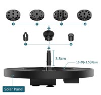 solar fontein 16cm